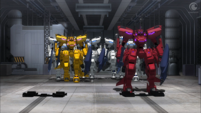 The TSFs, the front-line combat units of the series.